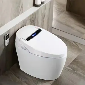 Rongchang 저렴한 가격 현대 화이트 욕실 세라믹 원피스 화장실 지능형 변기 전기 스마트 화장실