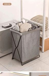 Modern Folding Laundry Folding Storage Basket Bathroom Laundry Basket Space-Saving Laundry Modern Foldable Basket Storage - Product Image 6