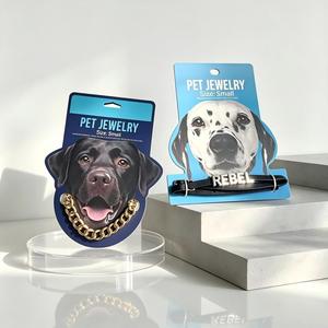 Collar de Cuero PU para Mascotas, Collar de Cadena con Letras Rebel, Joyería Decorativa de Moda para Perros Pequeños - Product Image 1