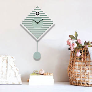 無限時間ミニマリストカッコウ時計ブリッドペンデュラム付きリビングルームオフィス用の鳥時計カスタム壁時計 - Product Image 6