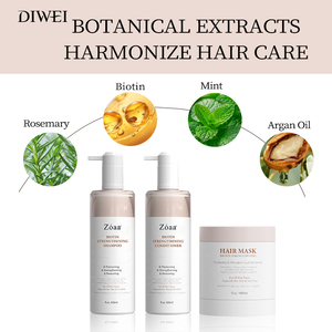 DIWEI Marque Blanche Bio Shampooing et Revitalisant à la <span class=keywords><strong>Biotine</strong></span> Naturelle sans Sulfate pour Hommes et Femmes - Product Image 4