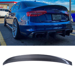 Kit de modification pour <span class=keywords><strong>AUDI</strong></span> A3 A4 A5 <span class=keywords><strong>A6</strong></span> S4 B8.5 Style Fibre de Carbone : Lame <span class=keywords><strong>avant</strong></span>, Diffuseur arrière, Spoiler, Jupes latérales - Product Image 3