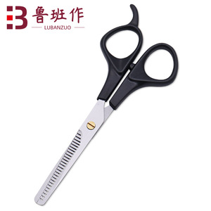 Lubanzuo Hair Thinning <b>Shears</b> Stainless Steel <b>Long</b> <b>Handle</b> Professional Barber Scissors For Bangs Trimming - Product Image 1