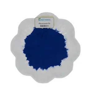 Grau alimentício Pigmento Azul Azul Pó Ficocianina Spirulina Em Pó