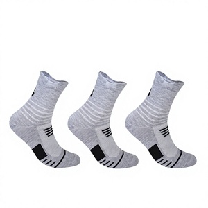 Chaussettes blanches en spandex, absorbantes, respirantes, unies, imprimées en sérigraphie, pour le basketball, été, adultes - Product Image 5
