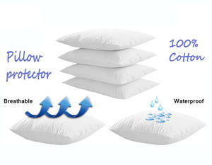 Hohe qualität Luxury Custom weiß hotel 100% natürliche baumwolle satin kissen fall abdeckung weich und bequem - Product Image 5