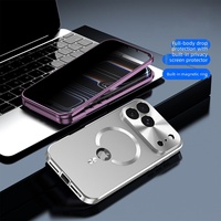 Coque de téléphone magnétique à protection intégrale avec cadre métallique et protection d'écran pour iPhone 18 17 16 15 14 13 12 Pro Max