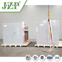 Transformateur de distribution de puissance triphasé à alimentation radiale, bobinage en aluminium, refroidissement ONAN/ONAF, monté sur socle, 10 kV 1000 kVA, JZP