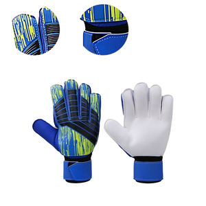 Gants de gardien de but antidérapants respirants gants de gardien de but personnalisables équipement de football en PU avec protection personnalisée des doigts - Product Image 1