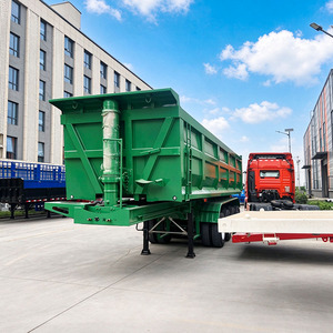 Semi-remorque benne arrière en acier à 4 essieux et 80 tonnes (semi-remorque benne) pour la construction et l'exploitation minière – Prix usine - Product Image 5