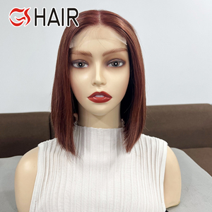 GS Glueless Bob Wigs Short Raw Cheveux humains brésiliens péruviens 4*4 13*4 8-14 Inch Lace Front Transparent Lace Small Cap Abordable - Product Image 3