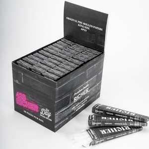 Papel de Cono Pre-Rolado Blanco Refinado 109 de Marca Personalizada con Punta de Papel, Caja a Granel, 6 Piezas por Caja - Product Image 4