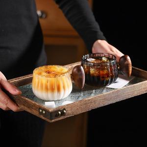Tasses à café en verre borosilicate 350ml/500ml, luxe, haute résistance à la température, pour les cafés - Product Image 5