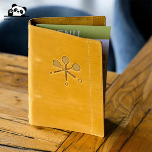 Carpeta de Cuero PU Personalizada con Logotipo en Relieve, Páginas Interiores Fáciles de Reemplazar, Formato A4, <span class=keywords><strong>para</strong></span> Menús - Product Image 1