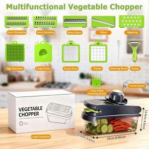Nuevo Cortador de Verduras Multiusos ABS 15 en 1, Pelador de Patatas, Cortador de Cebollas, Rebanador de Frutas y Verduras para Cocina - Product Image 5