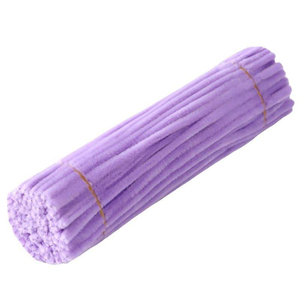 Tiges de chenille torsadées flexibles, nettoyeurs de tuyaux, fournitures d'artisanat DIY pour ornements floraux en velours chinois faits à la main - Product Image 2