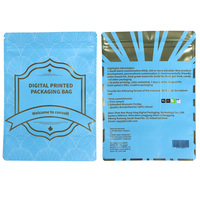 Bolsas Ziplock biodegradables para almacenamiento de alimentos, bolsas de embalaje laminadas de plástico con logotipo personalizado, reciclable
