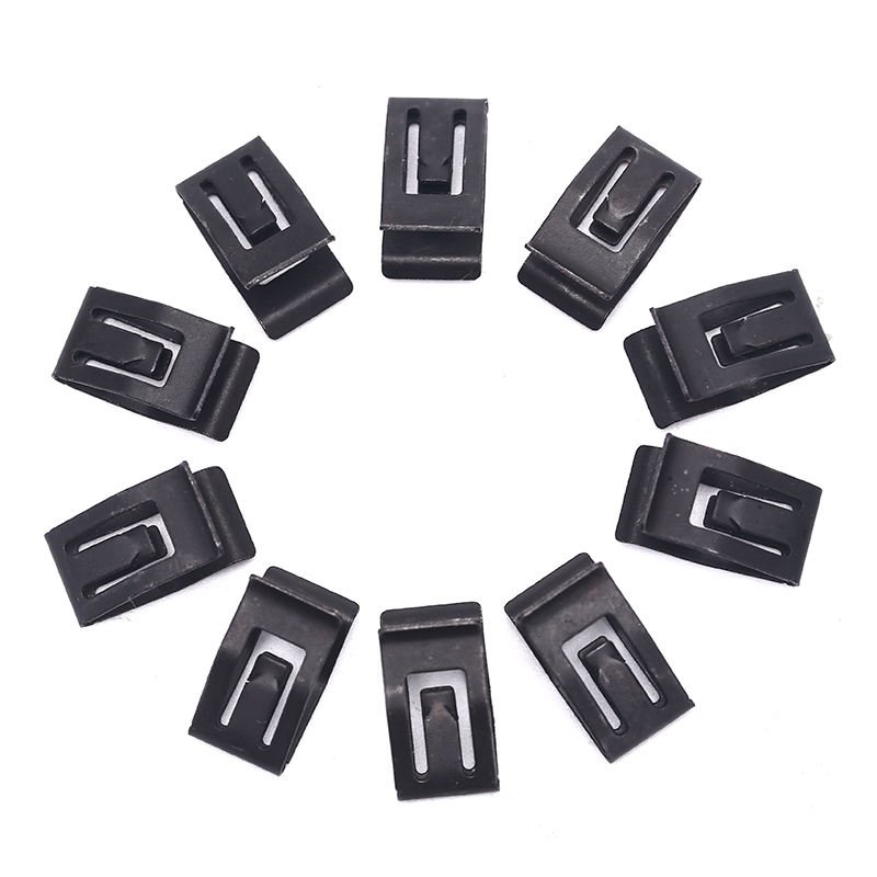 10 Pcs Car Console Dash Dashboard Trim Metal Retainer Clips For - Foto 13