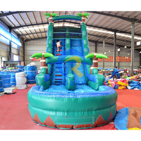 Vente en gros Toboggan aquatique gonflable Pullovers commerciaux Toboggan aquatique gonflable Parc aquatique Toboggans gonflables pour enfants et adultes