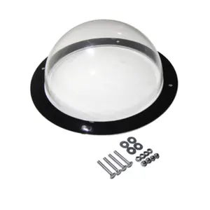 定制透明塑料ABS半球形半球形亚克力圆顶带/不带法兰