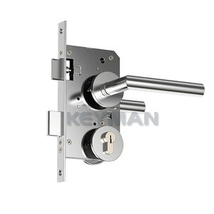 KEYMAN CE EN12209 Cerradura de embutir de acero inoxidable Juego de cerradura de seguridad para puerta Pestillo Cerradura de embutir de alta seguridad para emergencia contra incendios - Product Image 1