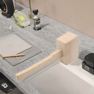 Marteau en bois de hêtre BG, grand, pour menuisier, travail du bois, décoratif, peint, durable, pour table, concassage de glace, forme irrégulière - Product Image 3