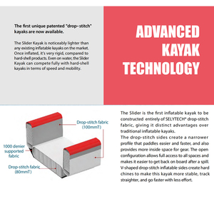 PF pédale d'entraînement tandem assis sur le dessus kayak de pêche <span class=keywords><strong>kyak</strong></span> kayak gonflable en pvc avec prix d'usine - Product Image 2
