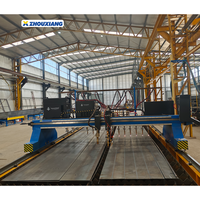 Machine de découpe plasma CNC automatique de type portique ZhouXiang à usage intensif avec moteur servo, équipement de découpe de métal à haute productivité