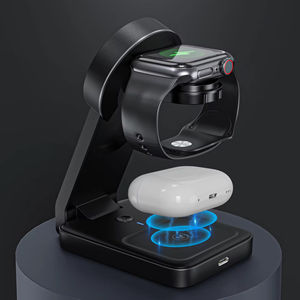 Greatyt pengisi daya nirkabel 3 dalam 1, dudukan pengisi daya nirkabel untuk jam tangan earphone dan ponsel dapat dilipat - Product Image 6