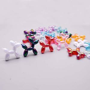 50pcs/बैग रंग पारदर्शी एक्रिलिक गुब्बारा कुत्ते आकर्षण लटकन गहने बनाने के उपकरण कान की बाली हार कुंजी श्रृंखला आकर्षण लटकन - Product Image 6