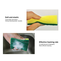 Éponges de cuisine en cellulose écologiques légères, double face, rectangulaires, super absorbantes et résistantes pour le nettoyage de la vaisselle (vente en gros)