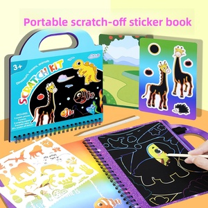 Xách tay tự làm đầu cuốn sách nghệ thuật cho trẻ em xuyên biên giới mới giáo dục sớm mẫu giáo Quà Tặng cầu vồng vẽ cảnh giấy đồ chơi - Product Image 2