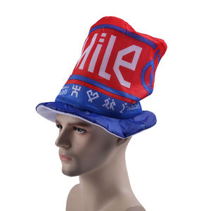 Venta al por mayor de alta calidad 100% poliéster <span class=keywords><strong>sombrero</strong></span> gracioso diseño personalizado impresión digital de fiesta de <span class=keywords><strong>carnaval</strong></span> <span class=keywords><strong>loco</strong></span> decoración fútbol <span class=keywords><strong>sombrero</strong></span> ventilador - Product Image 3