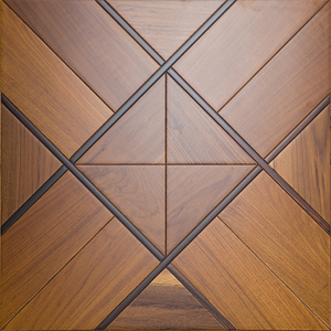EN717-1 Suelo de Parquet Hexagonal de Teca Multicapa de 20 mm, Grado AB, Resistente a la Humedad, para Hoteles - Product Image 1