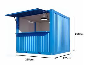 <strong>Mini</strong> Pop-up Shop Container <strong>Portable</strong> Coffee Bar Fast Food Stand and Outdoor Kiosk <strong>Booth</strong> for Small Businesses - Product Image 5