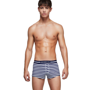 SEOBEAN, ropa interior bóxer de algodón con amoníaco para <span class=keywords><strong>hombre</strong></span>, pantalones cortos transpirables a la moda para el hogar, cintura estampada Europea americana, venta al por mayor de punto - Product Image 4