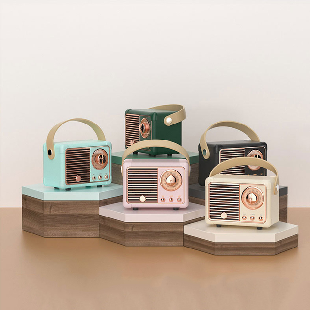Retro BT Speaker HM11 Classical Music Player Sound Stereo Portable Decoration Mini Speakers Travel Music Player
