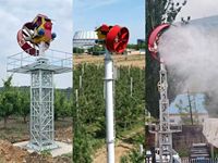 Ventilateur de protection anti-givre à air chaud sur tour galvanisée, machine de prévention du gel au diesel pour vignobles et vergers