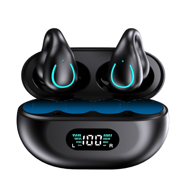 Q71 Earclip Wireless Headphones BT 5.3 Bone Conduction Earphones Stereo Headset ENC Noise Reduction Earbuds with Dual Mic