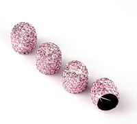 Cache-valve de pneu en cristal et strass fait main, accessoires de voiture de luxe pour l'extérieur, anti-poussière, brillant et attrayant