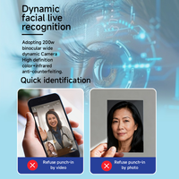Système de contrôle d'accès biométrique Android avancé de 10 pouces SUNTEK avec reconnaissance faciale, vision nocturne, lecteur de cartes NFC IC/ID