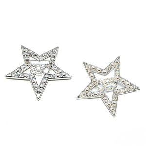 Ordine di moda personalizzato all'ingrosso della Sorority della stella orientale greco Masonic OES spilla con risvolto di perle per accessori di gioielli - Product Image 5