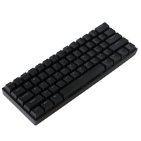 Benutzer definierte 60% russische RGB mechanische Tastatur mit transparenten Tasten kappen rosa blau Abdeckung Notebook-Tastatur für Spiele und Büro