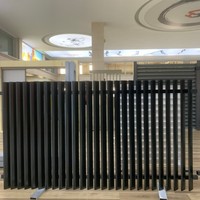 Panneaux de clôture en aluminium noir pour l'extérieur, clôture de sécurité et d'intimité, clôture en aluminium avec portail pour la maison, le jardin, la terrasse, la cour, décoration