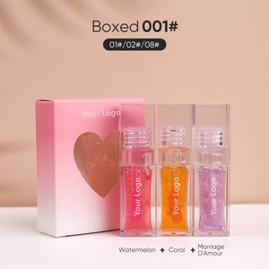 Nouveau clair brillant à lèvres Base PH magique <span class=keywords><strong>couleur</strong></span> changeante rouge à lèvres teinte hydratante plus dodue fruits huile pour les lèvres personnalisé soin des lèvres ensemble de maquillage - Product Image 1
