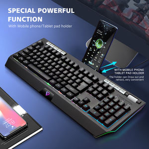 <span class=keywords><strong>Clavier</strong></span> multimédia filaire, ergonomique pour gaming, rétroéclairé rvb, pour jeux vidéo, meilleure vente - Product Image 6
