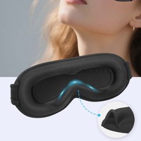 Individuelles Logo 3D Schlafmaske Party-Geschenk Augenmaske für Dunkelheit Verstellbarer Augenschutz Erste Wahl für Geburtstagsgeschenke