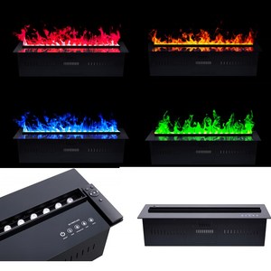 Cheminée électrique murale à vapeur d'eau avec effet de flamme, humidificateur, contrôle par application à distance, cheminée intérieure à LED changeant de couleur, 1m - Product Image 1