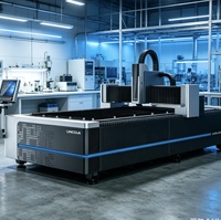 Máquina de Corte Láser de Fibra de Acero de 3 Ejes con Refrigeración por Agua Digital CNC, 3015 LINCOLN Hiwin