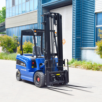 Elektrikli Forklift 1 Ton 1.5 Ton 3 Ton Depo Taşıma Asansörü Akülü Forklift 4 Tekerlekli Montacargas Satılık